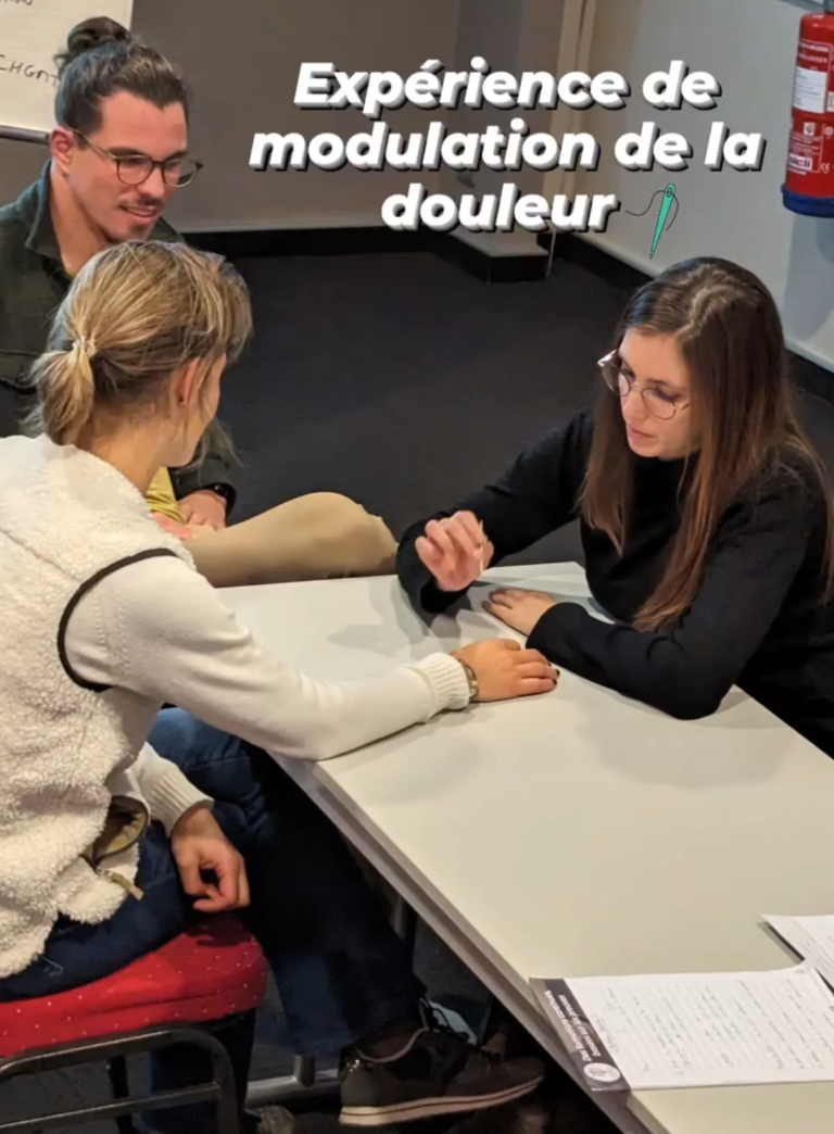 Expérience modulation douleur Théo CHAUMEIL