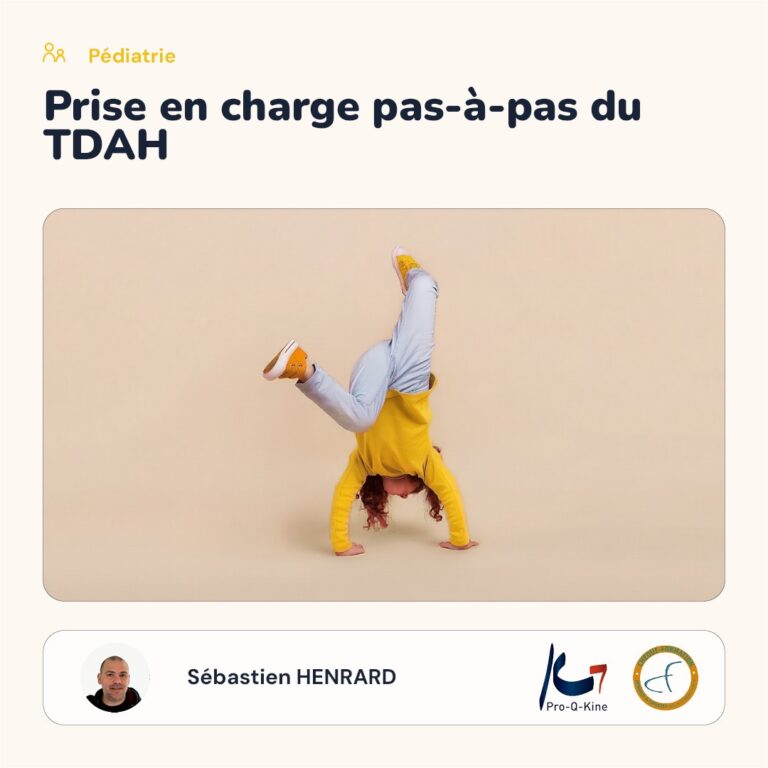 Affiche de la formation Prise en charge pas-à-pas du TDAH, animée par Sébastien Henrard